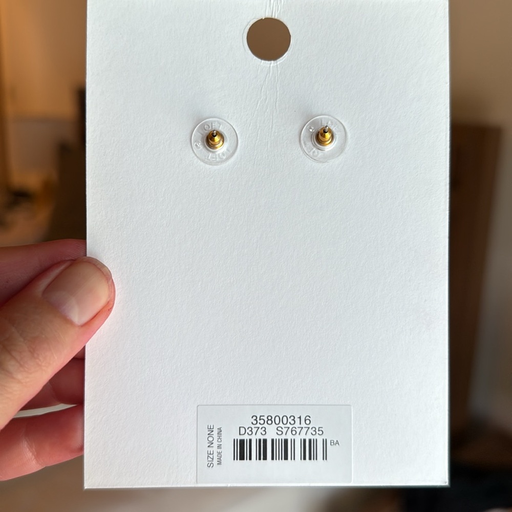 NWT LOFT Modern tennis earrings - Picture 5 of 5